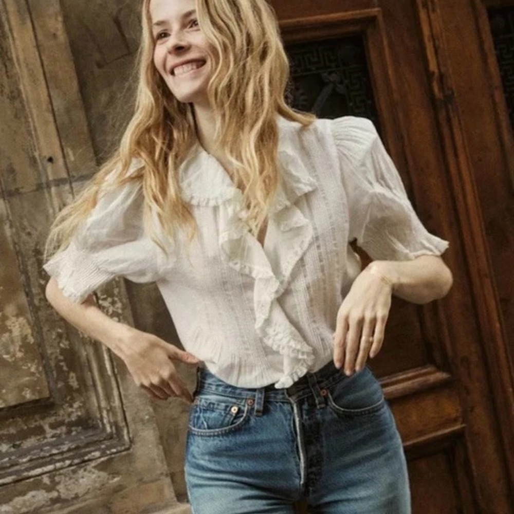 NWT Doen Henri Top Salt Size M - Picture 4 of 11